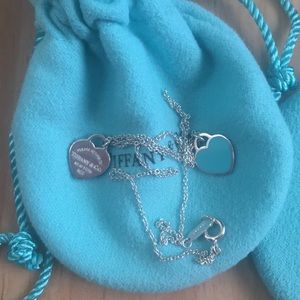 Tiffany&co AG925 2mini ❤️❤️necklace light wear